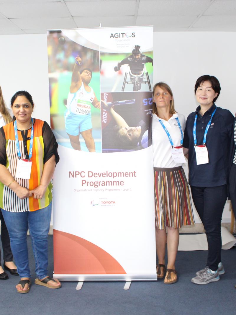 Participants of the OCP1 Educator Course in Dubai, UAE, pose for a picture