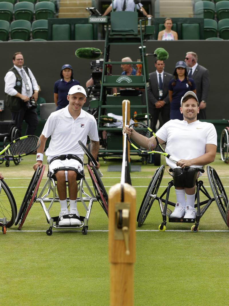 Quad doubles exhibition was held at Wimbledon in 2018