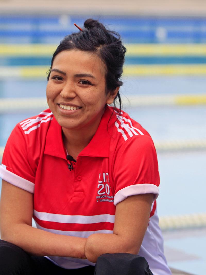 Peruvian swimmer Dunia Felices