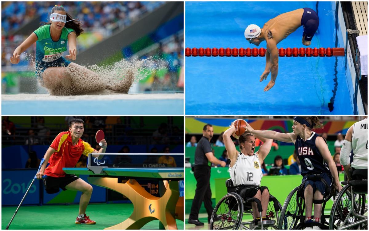 Para athletes competing in athletics, swimming, table tennis and wheelchair basketball