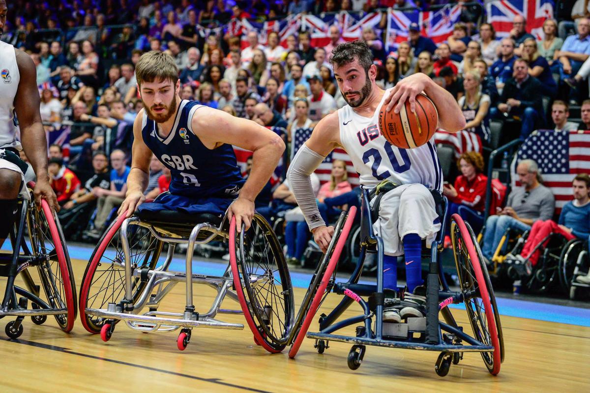 USA vs GBR 2018 World Championships in Hamburg, Germany.