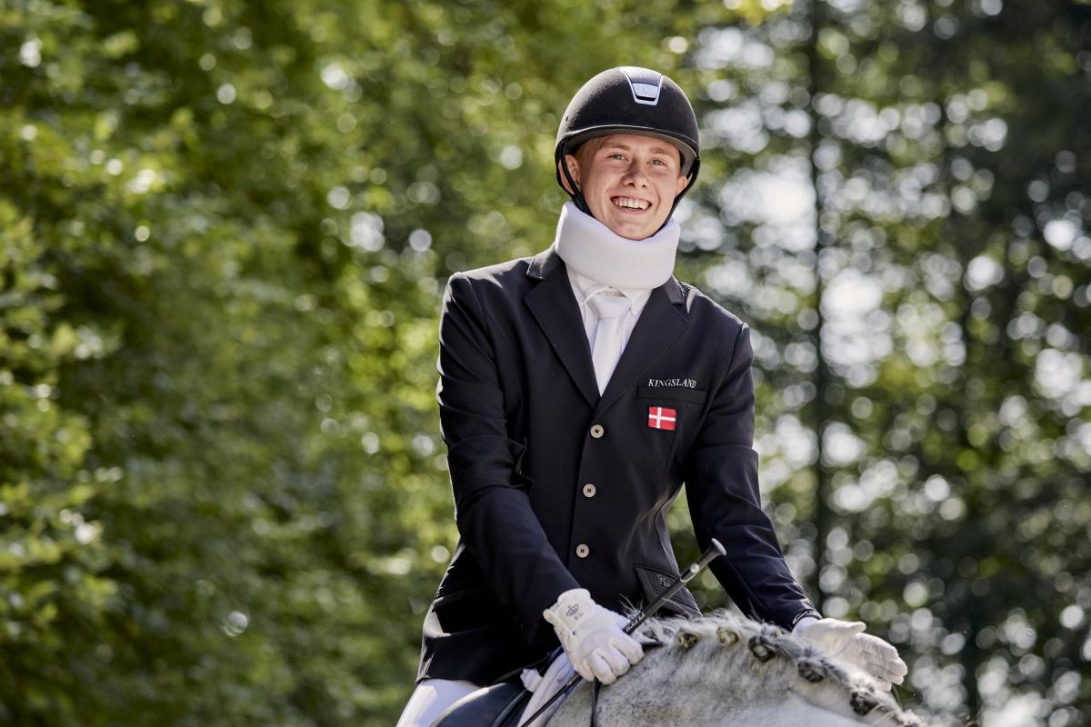 Man smiling on his horse