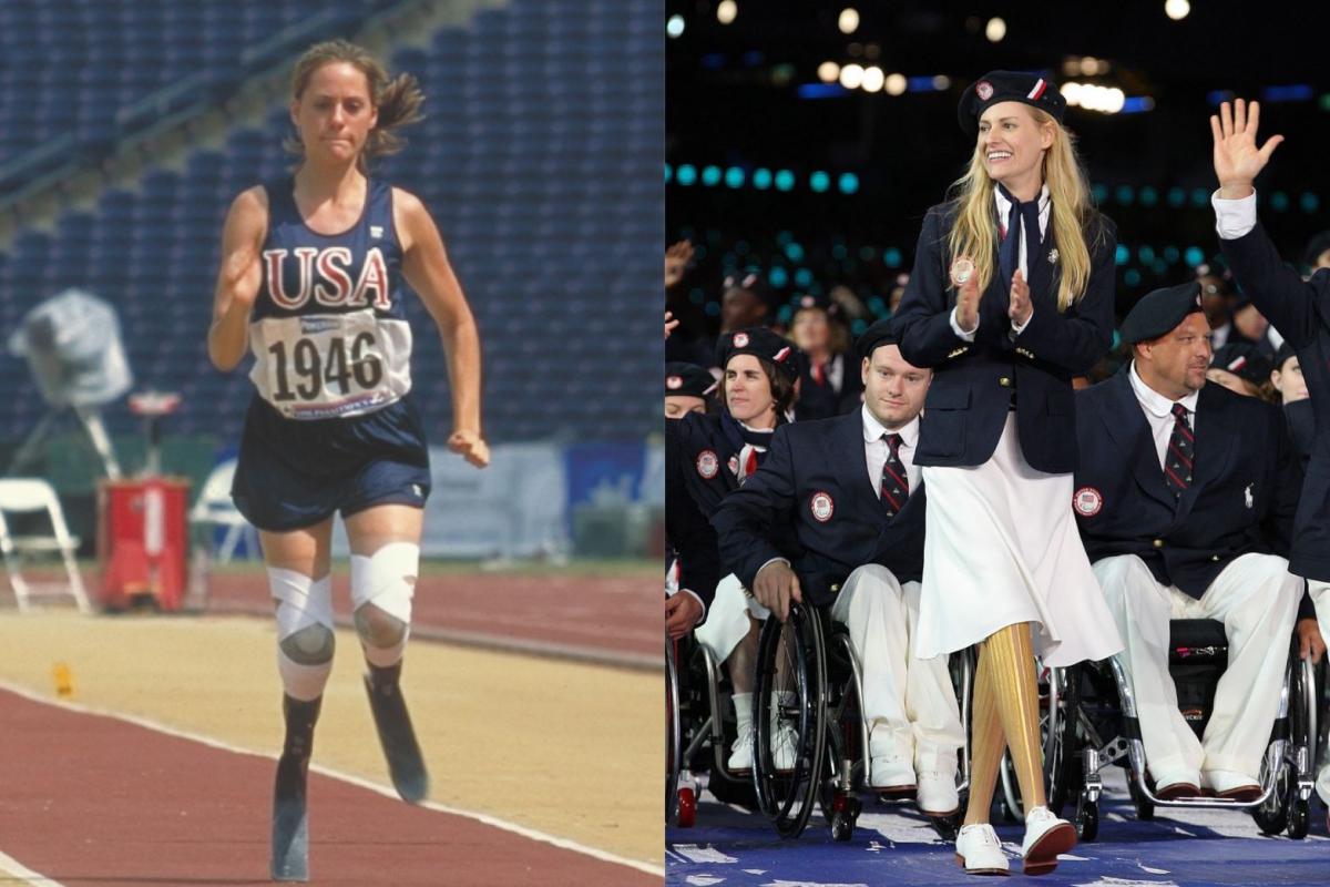 Never Give Up Beautiful And Young Disabled Athlete Woman In