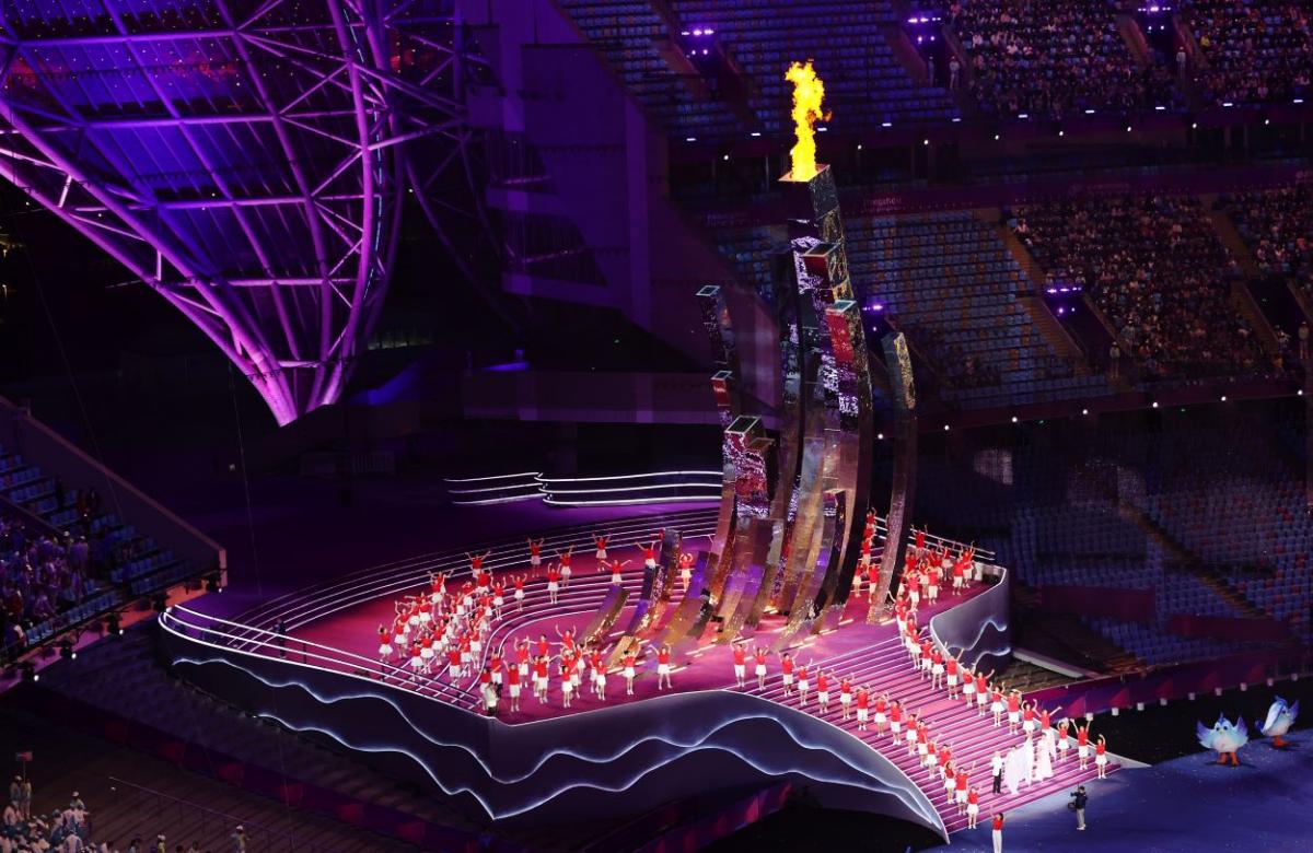 The Asian Para Games cauldron was lit during the Opening Ceremony of Hangzhou 2022.