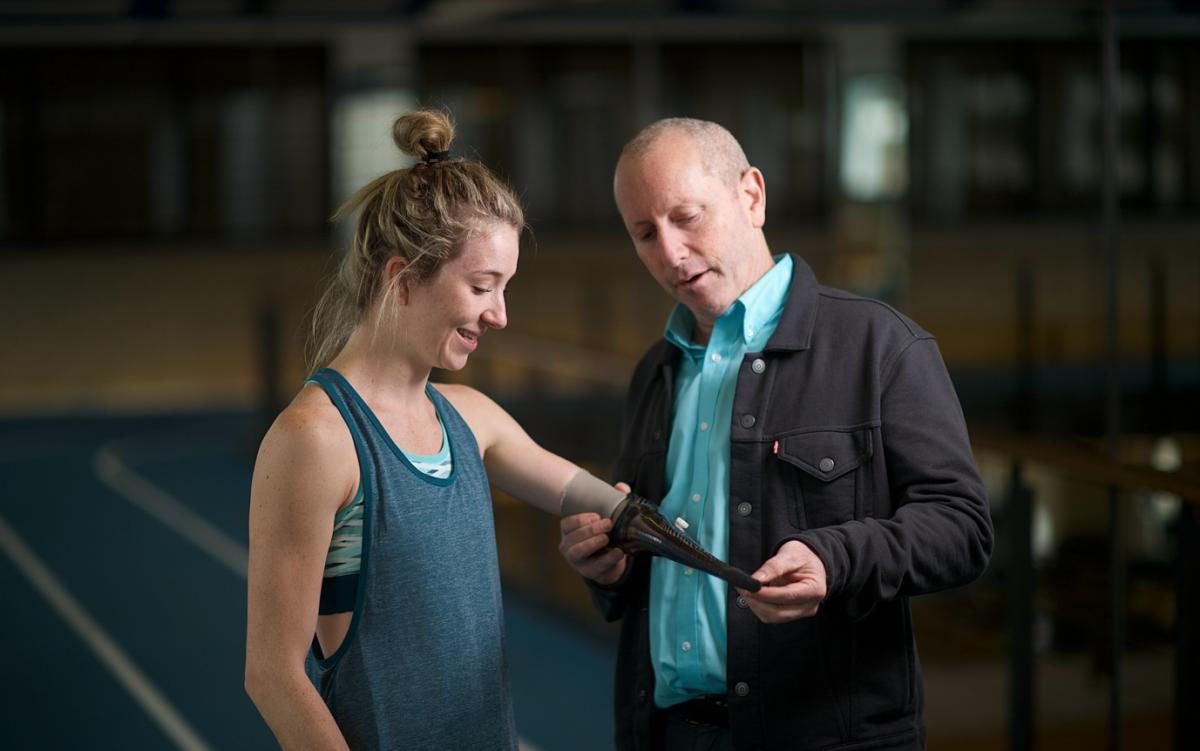 Professor Wayne Derman and a Para athlete
