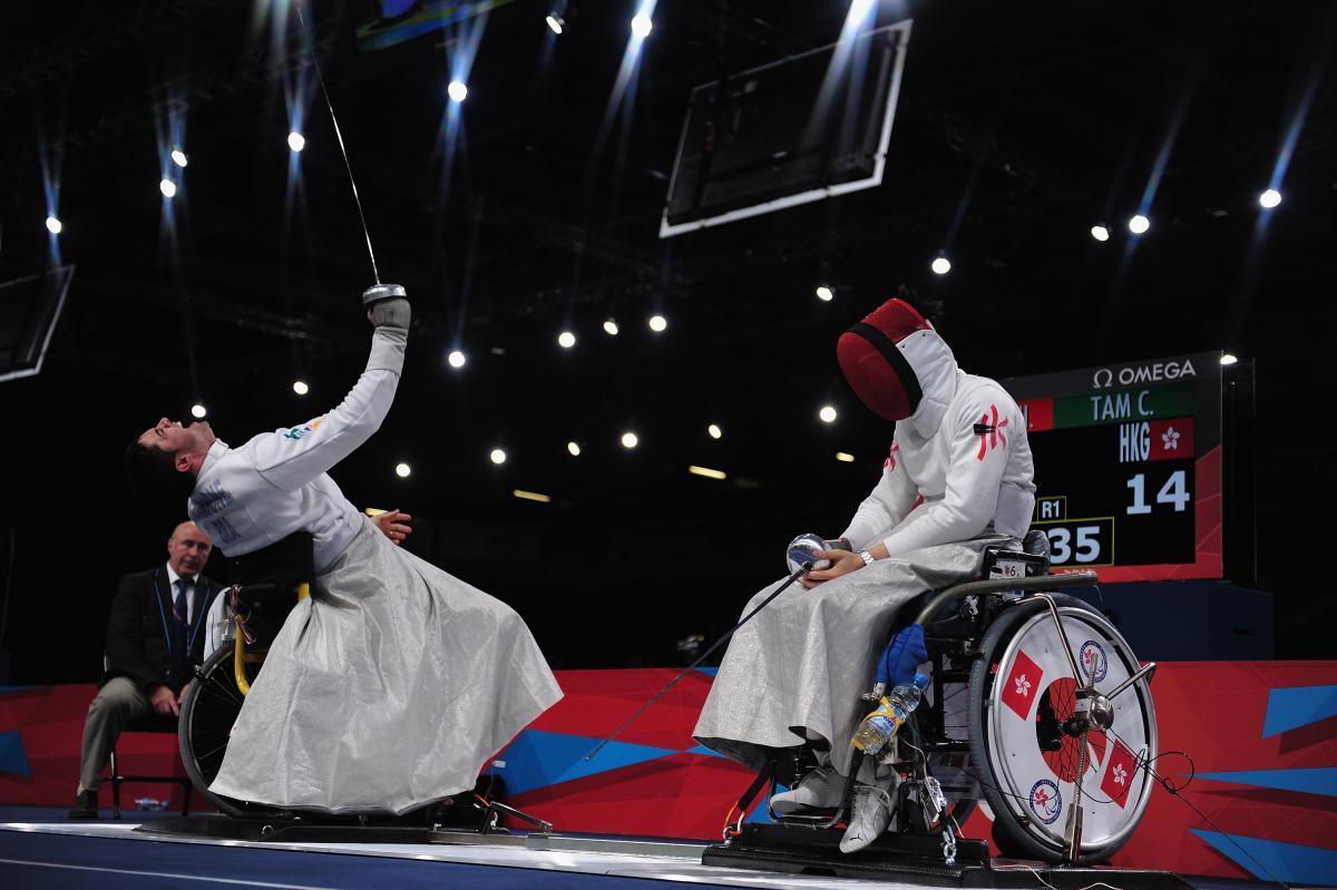 Wheelchair fencing