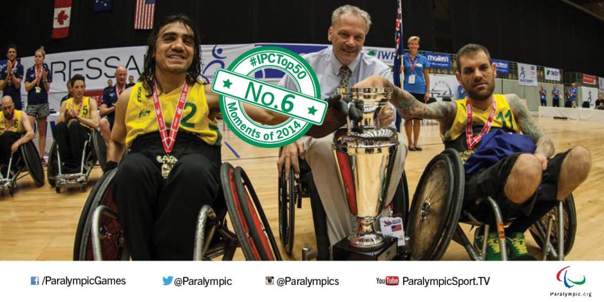 No. 6 Australia crowned wheelchair rugby champions for the first time