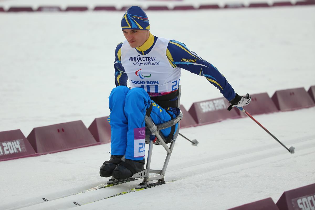 Ukraine's Maksim Yarovyi competes at Sochi 2014.