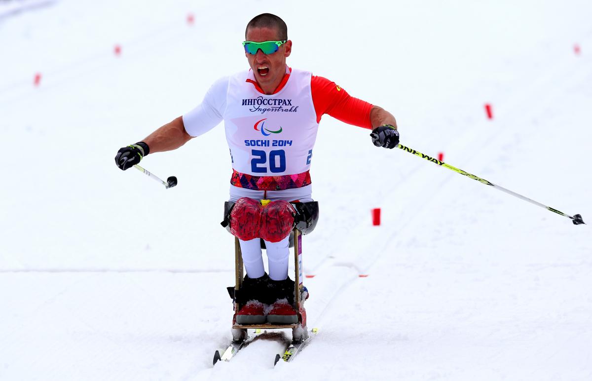 Canada's Chris Klebl won the men's middle distance cross-country sitting at Sochi 2014.