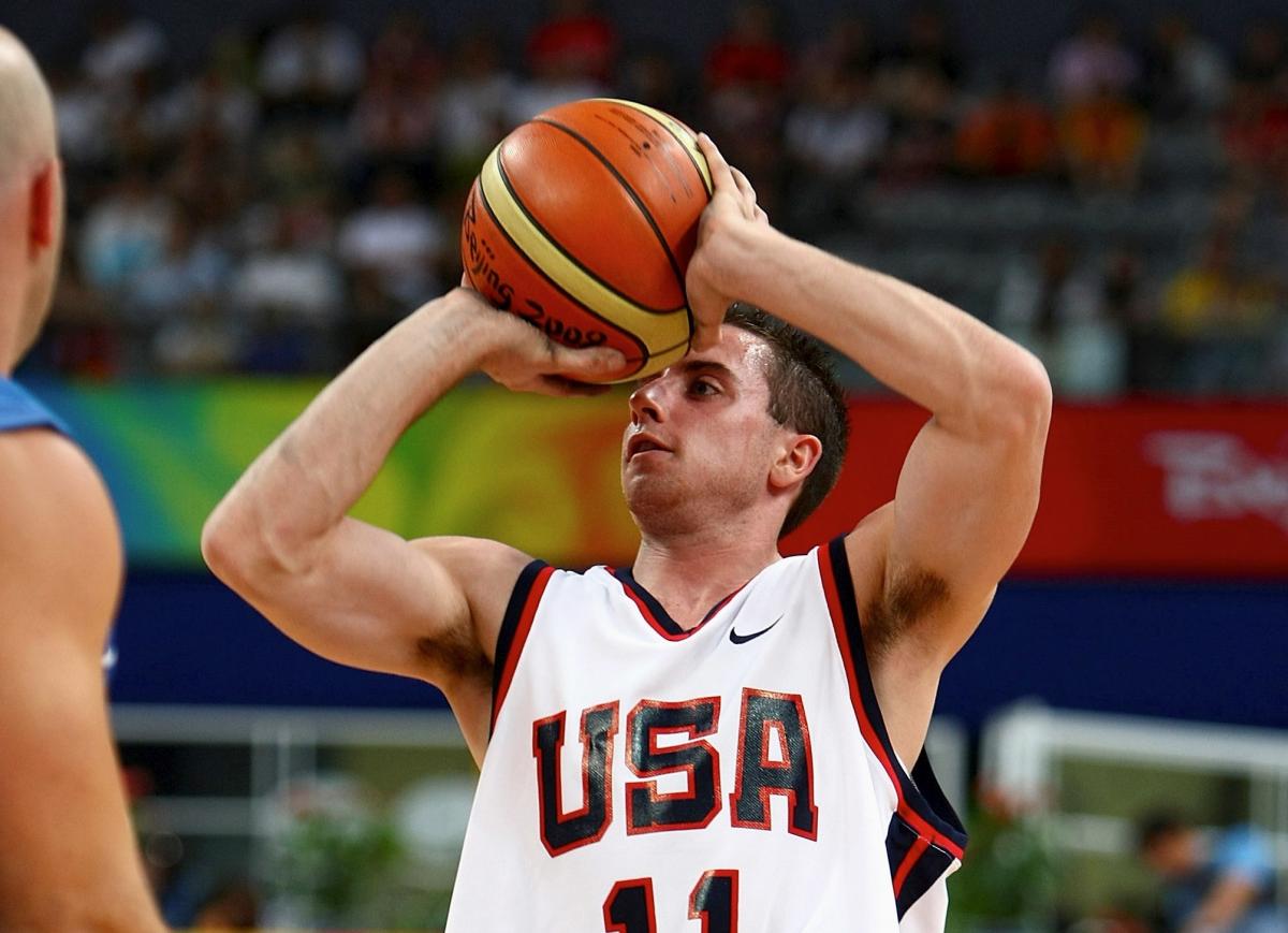 Steve Serio of United States competes during the Wheelchair Basketball match between United States and Israel during the 2008 Beijing Paralympics