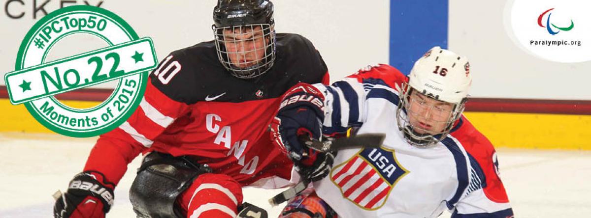 IPC Top 50 moments 2015 - No. 22: Sledge hockey’s success rings true at Buffalo 2015 