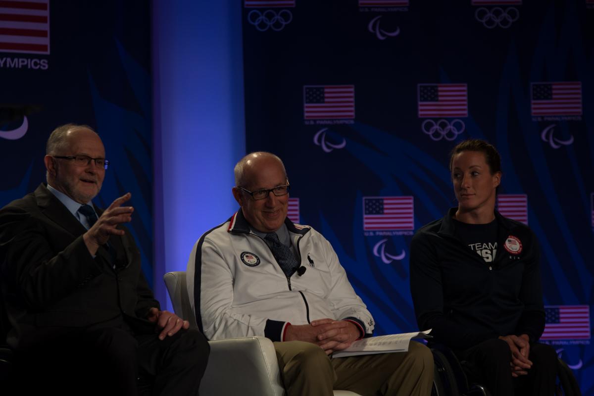 IPC President Sir Philip Craven speaks at the USOC 2016 Media Summit.