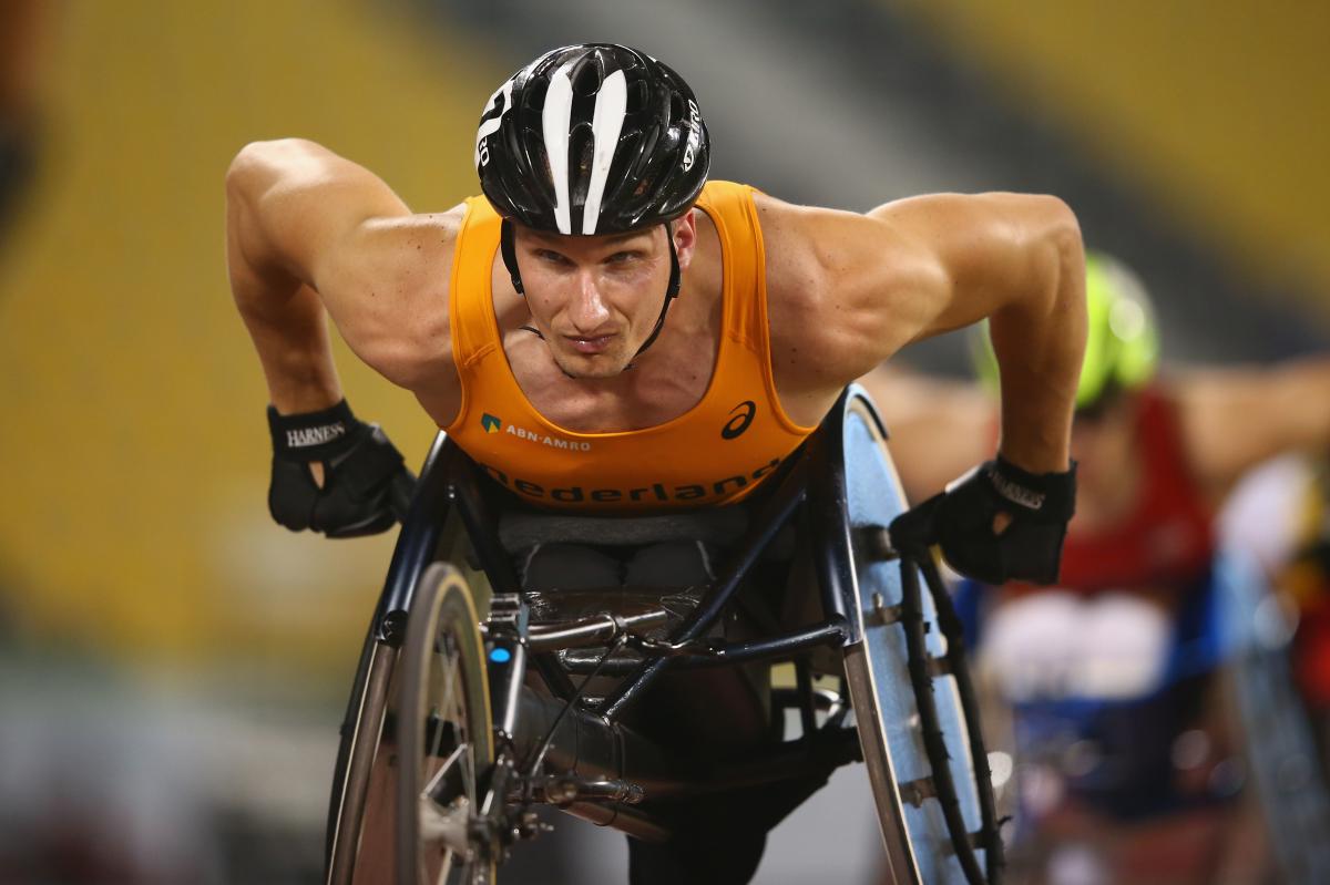 Image of a wheelchair racer