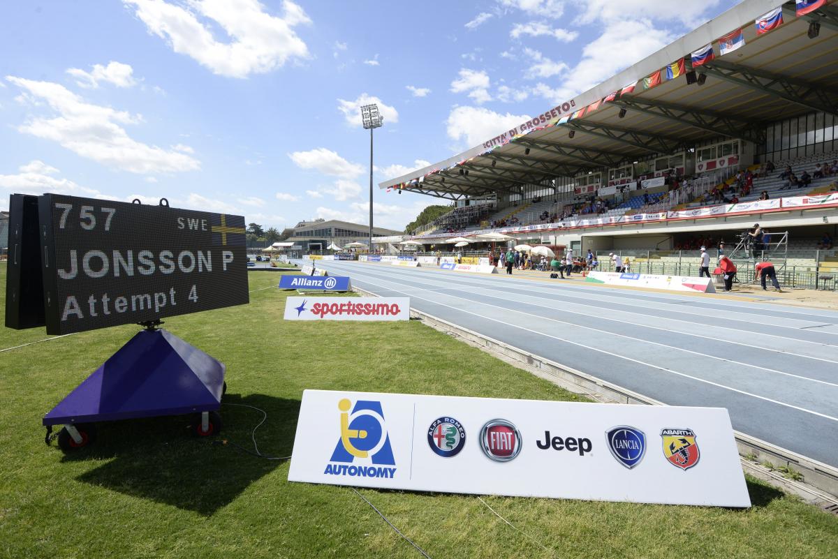 View on a stadium tribune