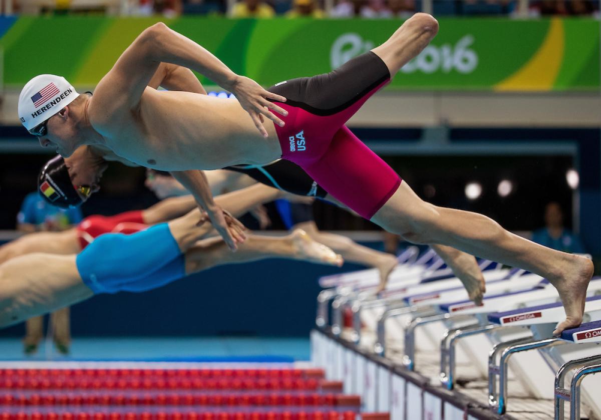 Dalton Herendeen in the Swimming Heats at Rio 2016