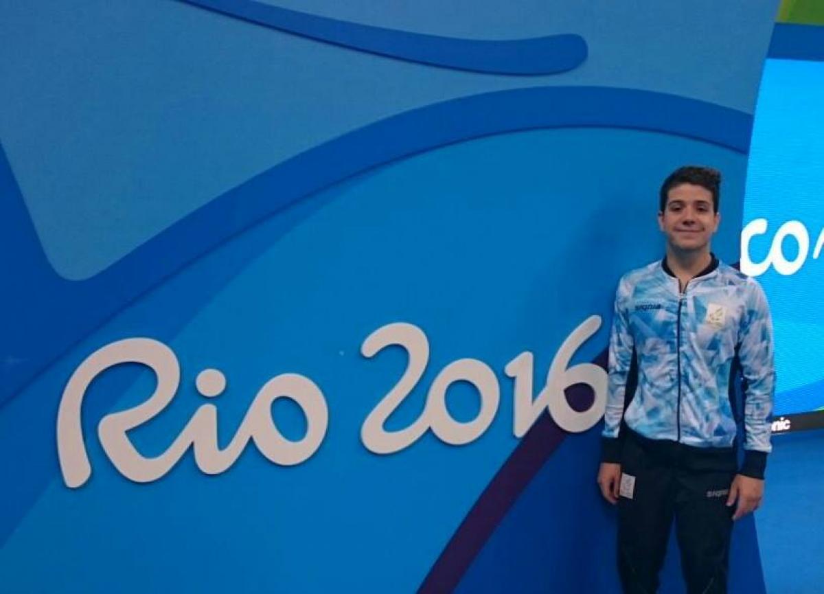 Argentinian swimmer Facundo Arregui at Rio 2016.