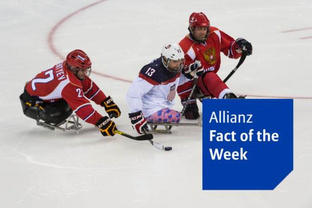 Allianz Fact of the week Ice Sledge Hockey speed