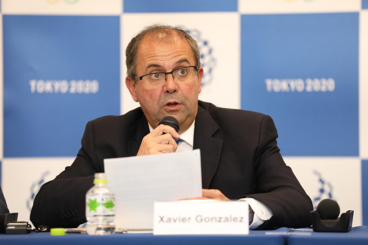 Xavier Gonzalez at the Tokyo 2020 Project Review