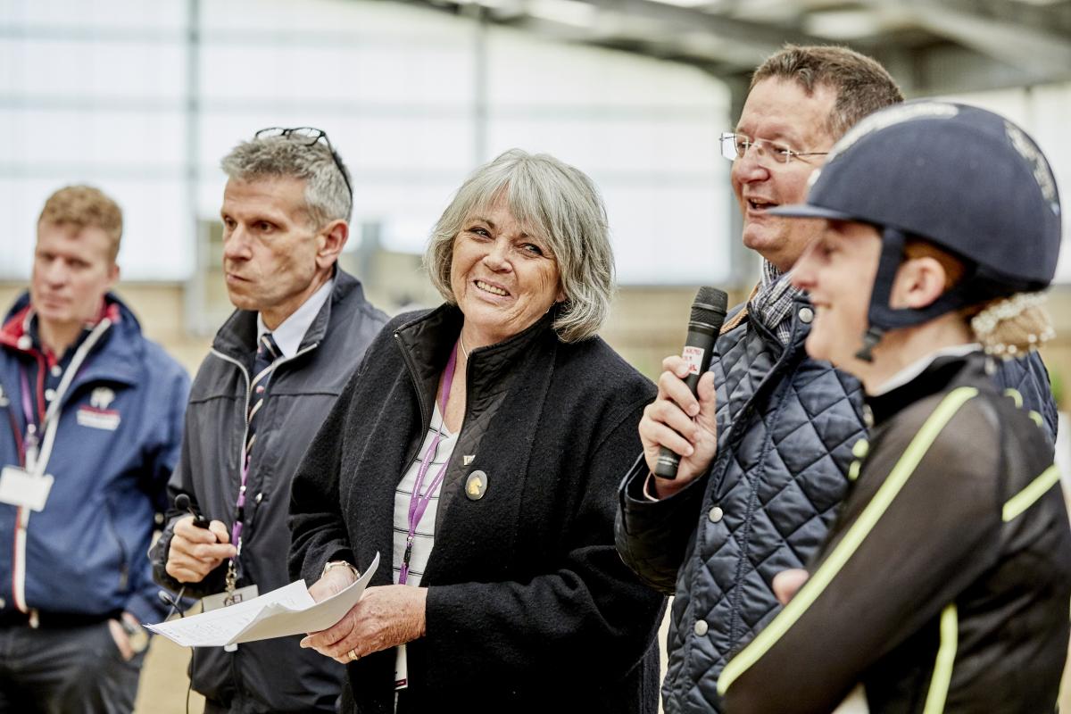 People attend a Para equestrian forum  