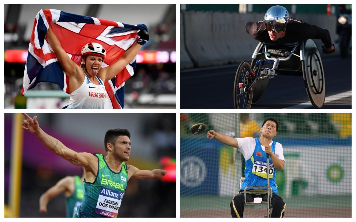 four Para athletes competing at their sports 