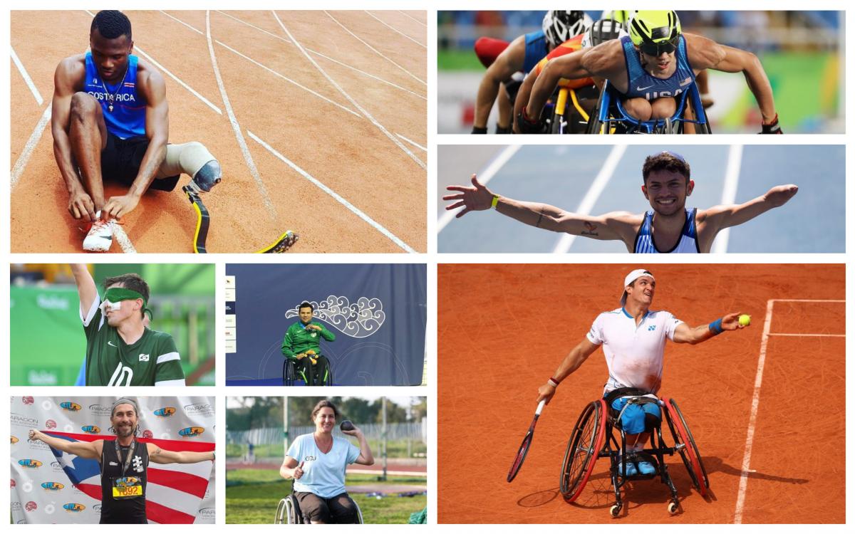 eight Para athletes competing at their sports