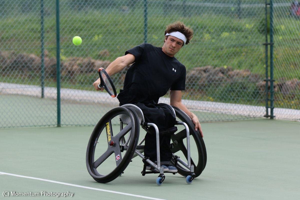 male wheelchair tennsi player Nico Langmann