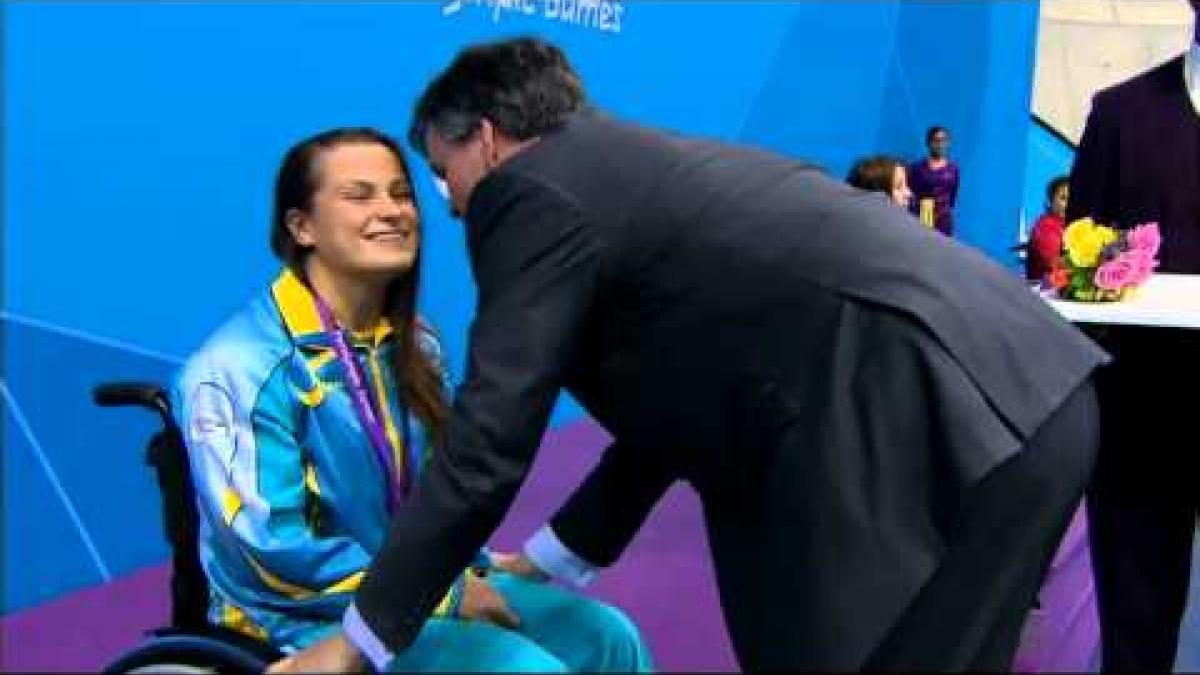 Swimming - Women's 100m Freestyle - S3 Victory Ceremony - London 2012 Paralympic Games