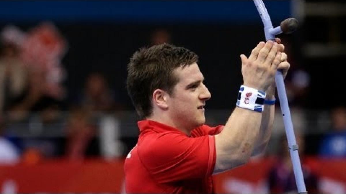 Amazing Table Tennis shot by David Wetherill - London 2012 Paralympic Games