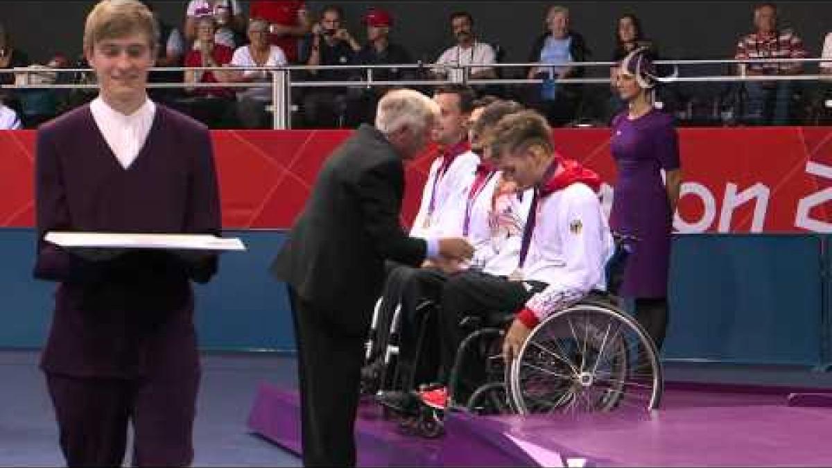 Table Tennis - Men's Team - Class 3 Victory Ceremony - London 2012 Paralympic Games