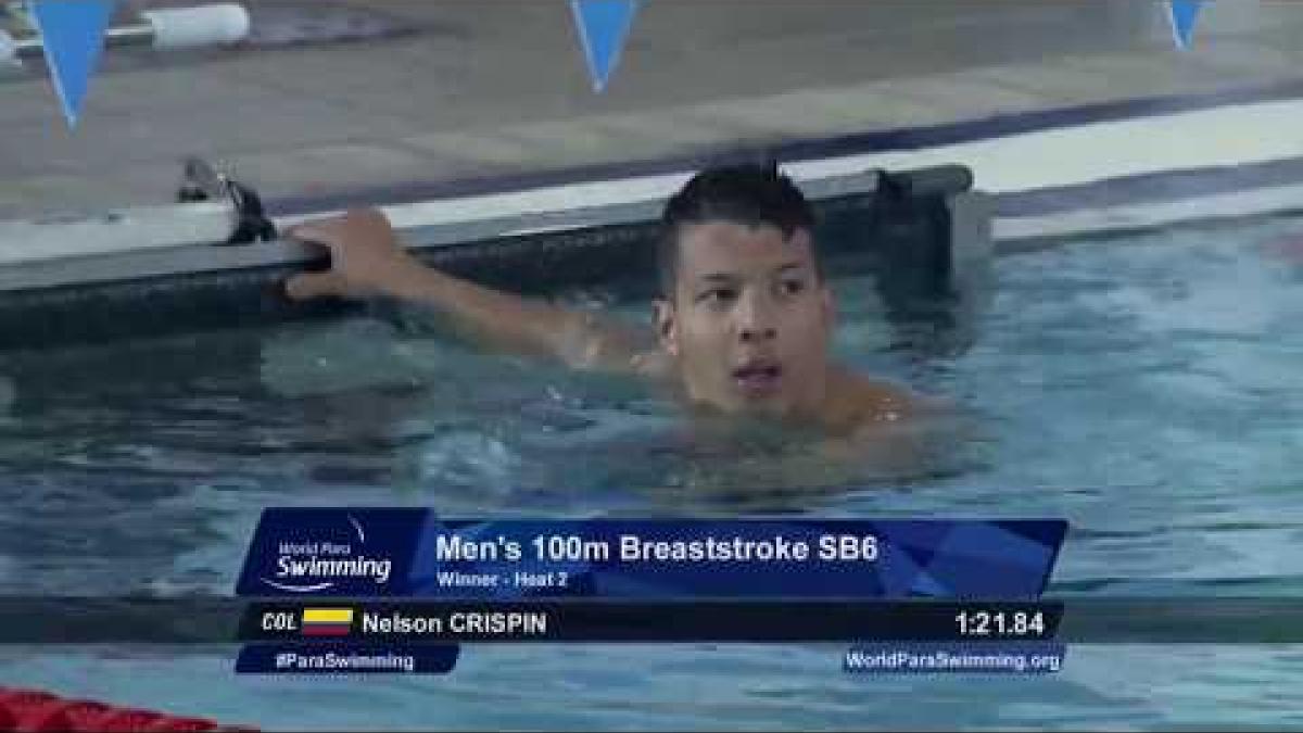 Men's 100 m Breaststroke SB6 | Heat 2 | Mexico City 2017 World Para Swimming Championships