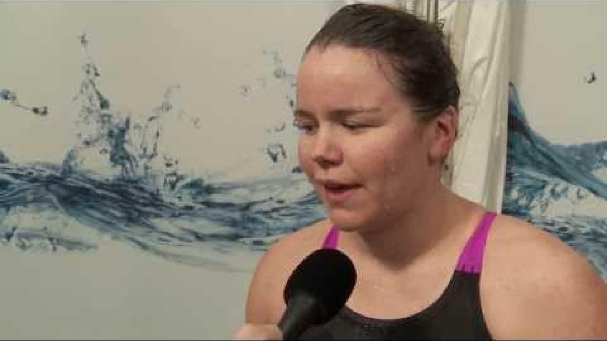 Mary Fisher, New Zealand - 2013 IPC Swimming World Championships Montreal - Day 2
