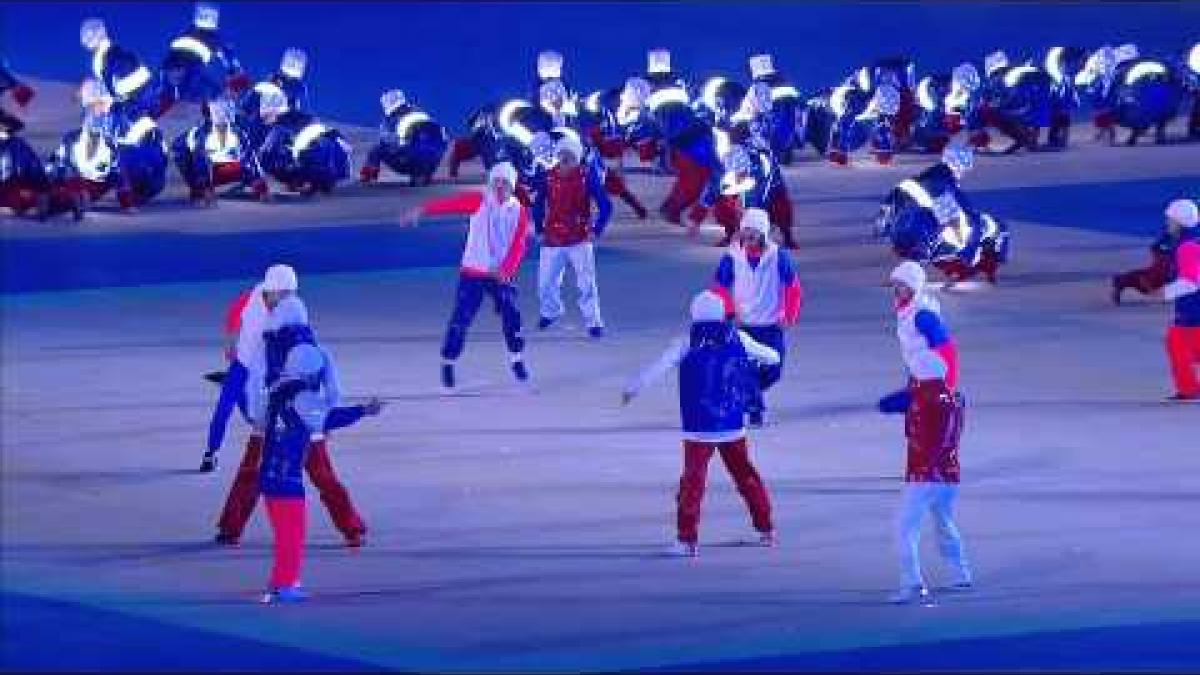 INCREDIBLE cossack dance at the closing ceremony of Sochi 2014 Winter Paralympic Games