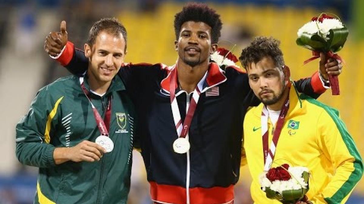 Men's 100m T44 | Victory Ceremony |  2015 IPC Athletics World Championships Doha