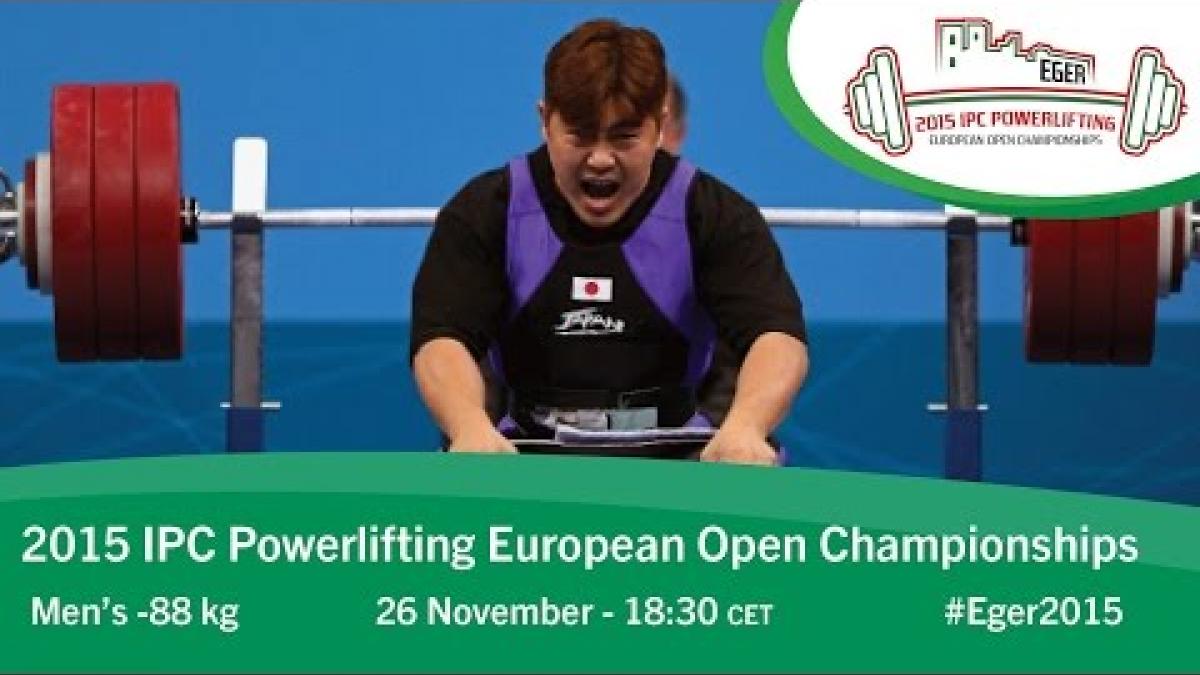Men's -88 kg | 2015 IPC Powerlifting European Open Championships, Eger