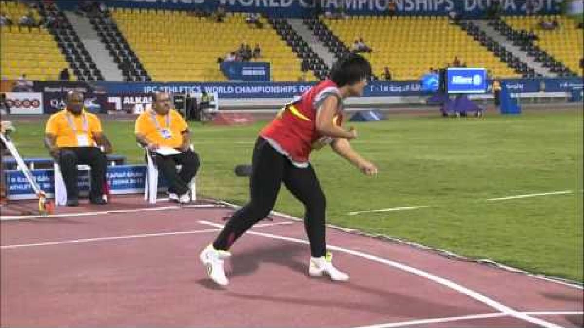 Women's javelin F37 | final |  2015 IPC Athletics World Championships Doha