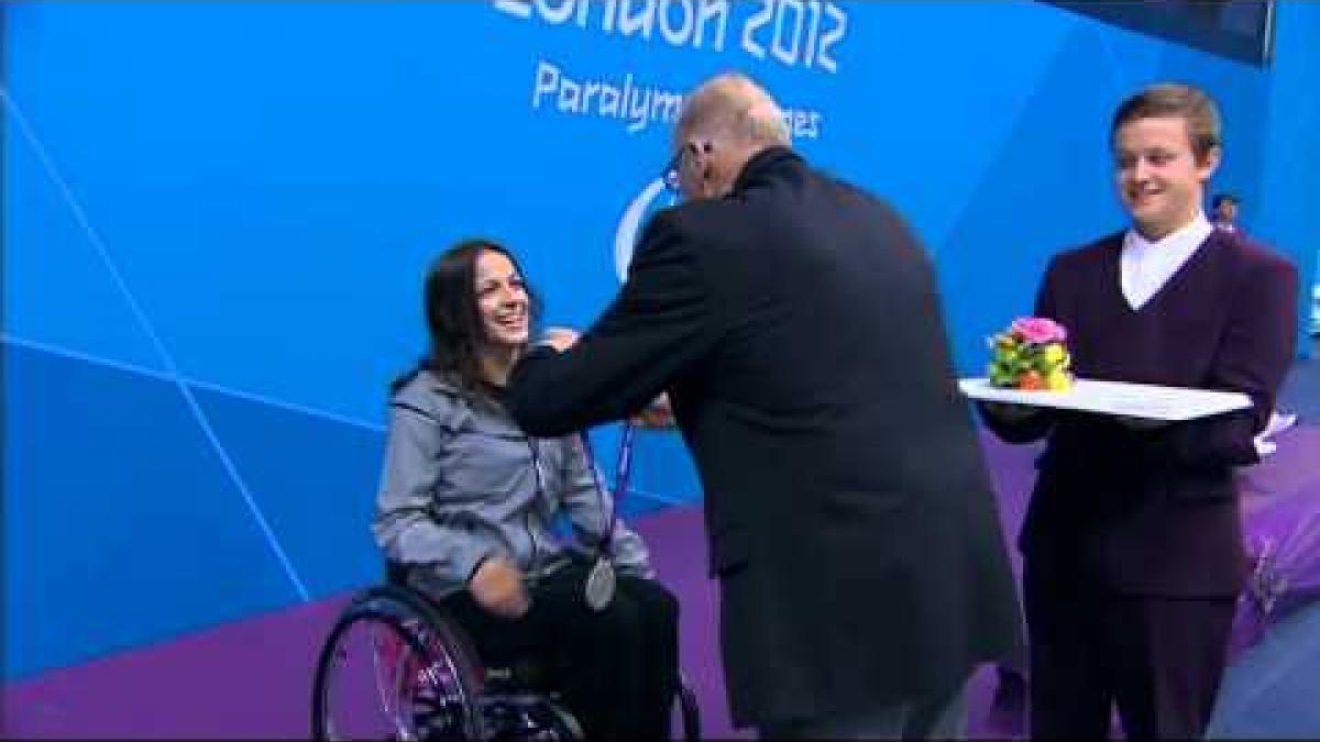 Swimming   Women's 400m Freestyle   S6 Victory Ceremony   2012 London Paralympic Games