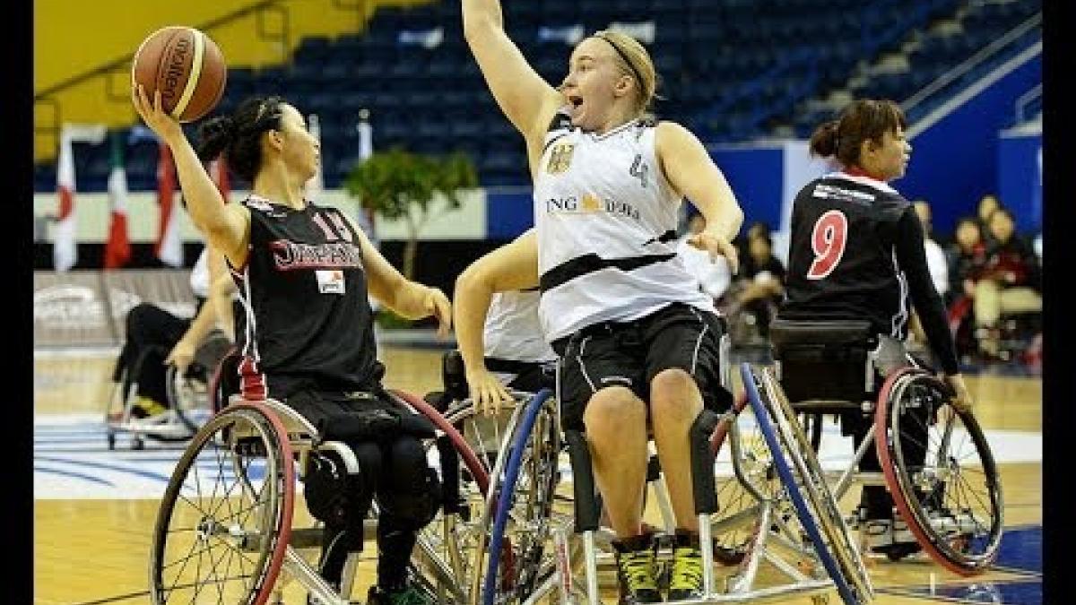 Germany vs Japan highlights | 2014 IWBF Women's World WheelchairBasketball Championships
