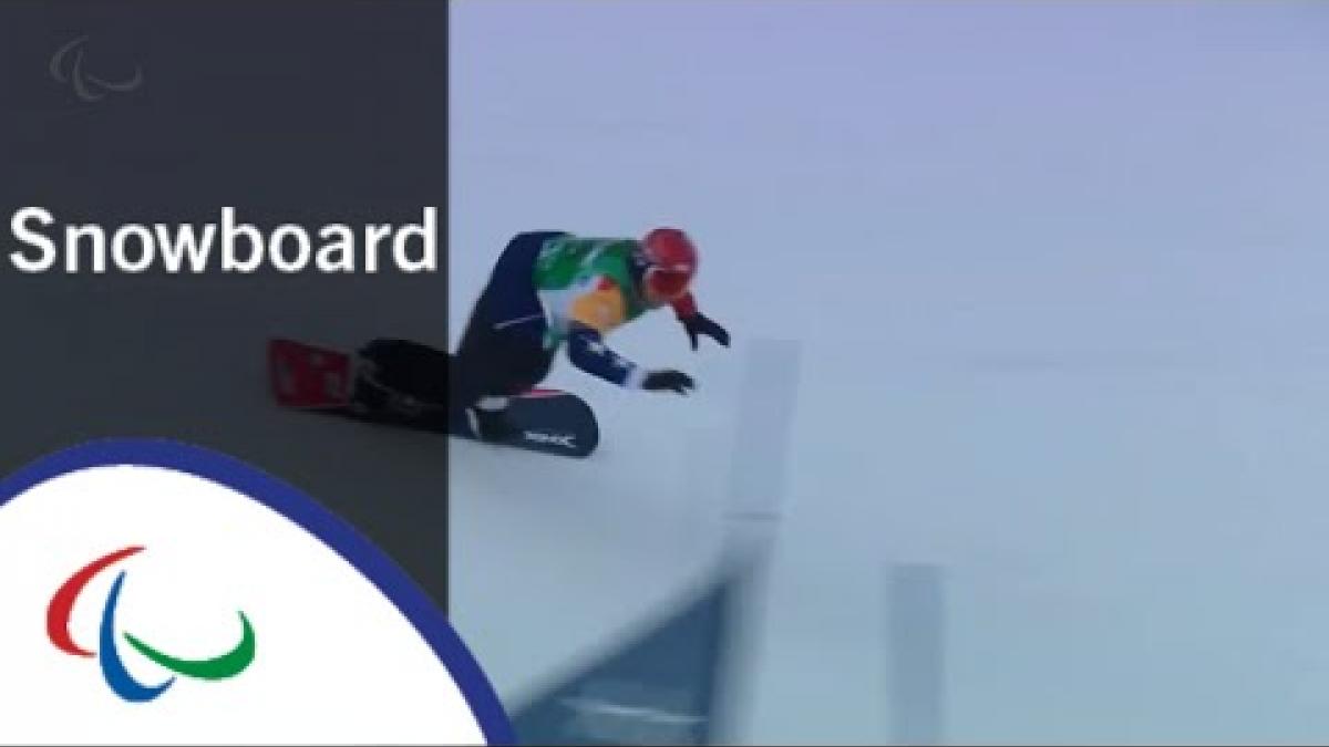 Mike SCHULTZ VS. Chris VOS |Snowboard cross | Big Final | PyeongChang2018 Paralympic Winter Games