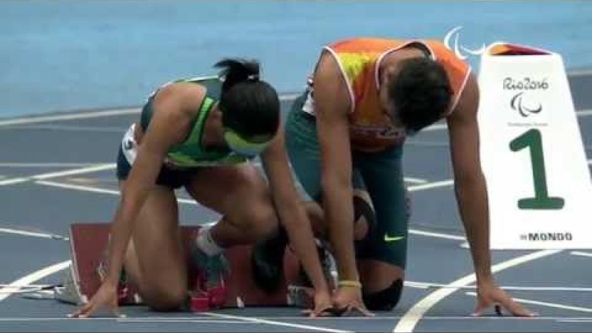 Athletics | Women's 100m - T11 Semi-Final 1 | Rio 2016 Paralympic Games