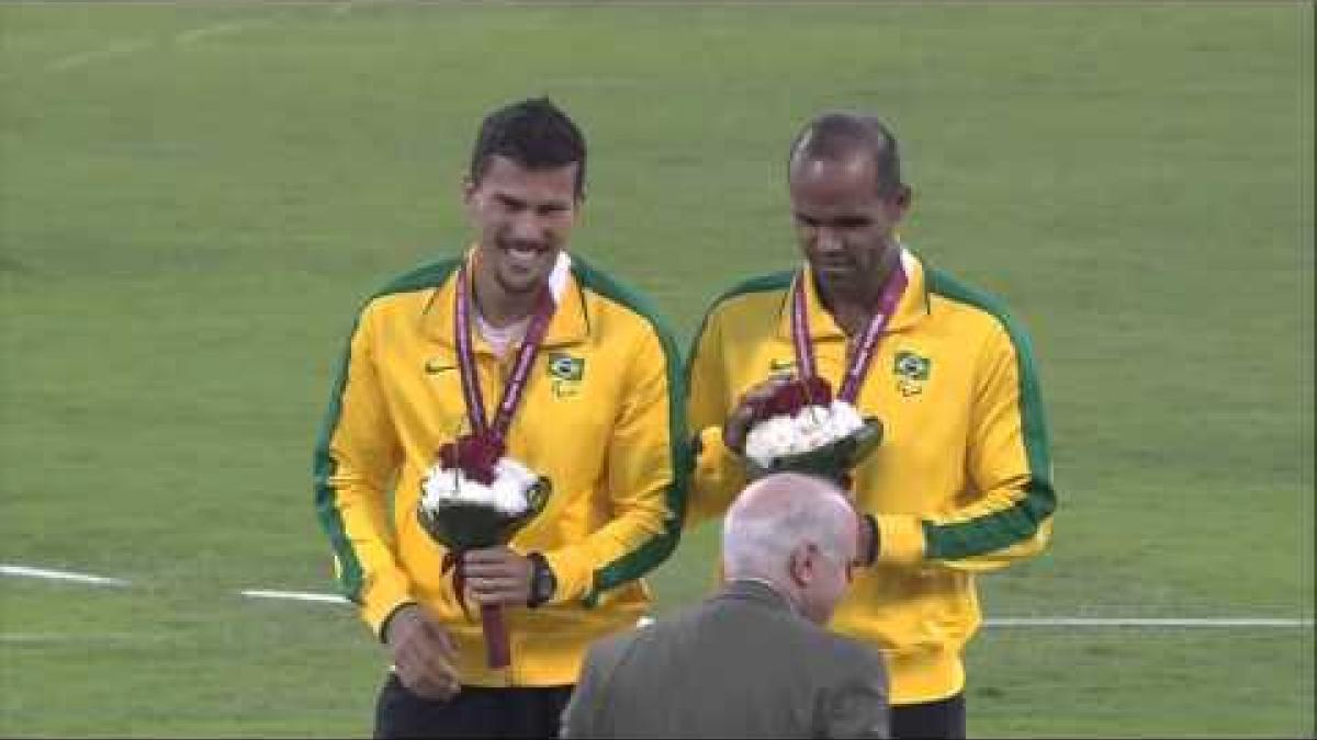 Men's 400m T11 | Victory Ceremony |  2015 IPC Athletics World Championships Doha