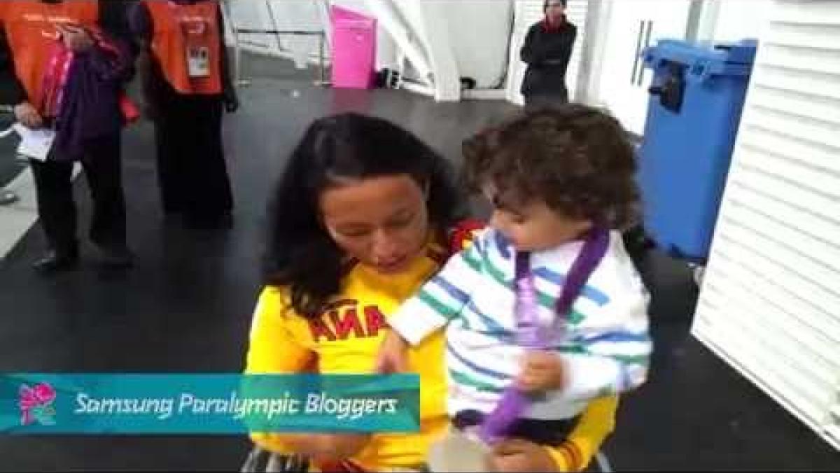 Teresa Perales Spain - The most special moment: I give my first medal to my son, Paralympics 2012