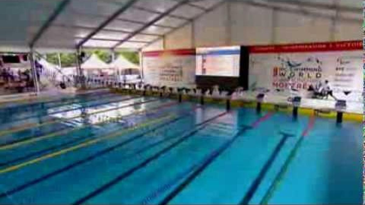 Swimming - men's 50m backstroke S3 - 2013 IPC Swimming World Championships Montreal