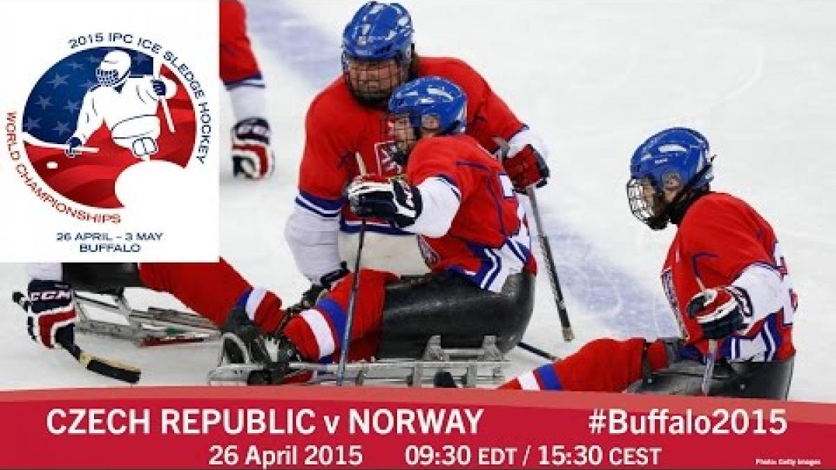 Czech Republic v Norway | Prelim | 2015 IPC Ice Sledge Hockey World Championships A-Pool, Buffalo