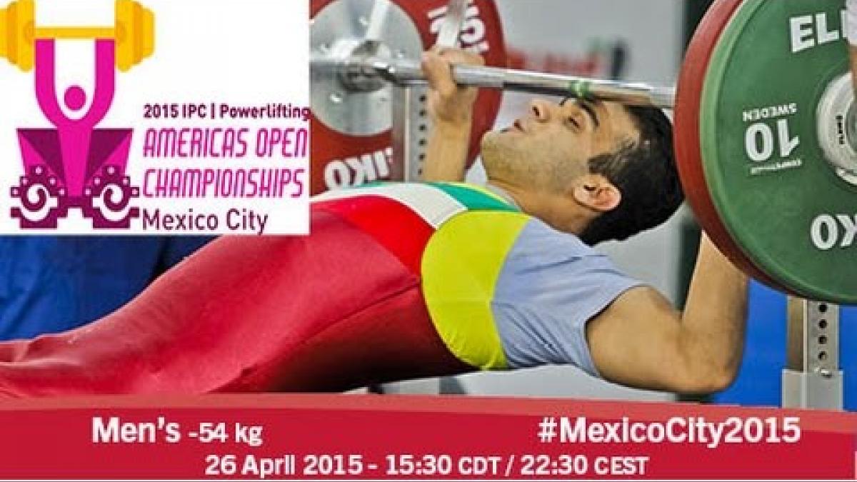 Men’s -54 kg | 2015 IPC Powerlifting Open Americas Championships, Mexico City