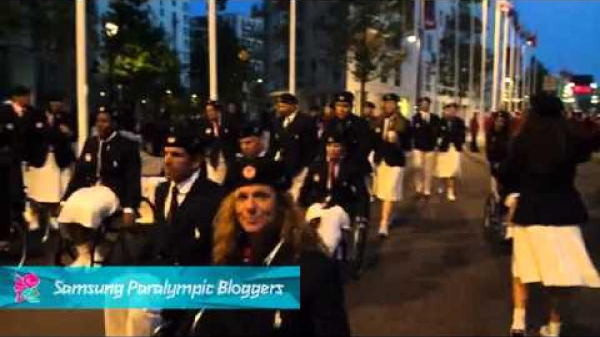 IPC Blogger - Team USA starts to march, Paralympics 2012