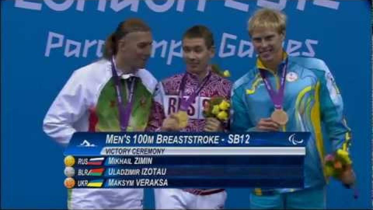 Swimming - Men's 100m Breaststroke - SB12 Victory Ceremony - London 2012 Paralympic Games
