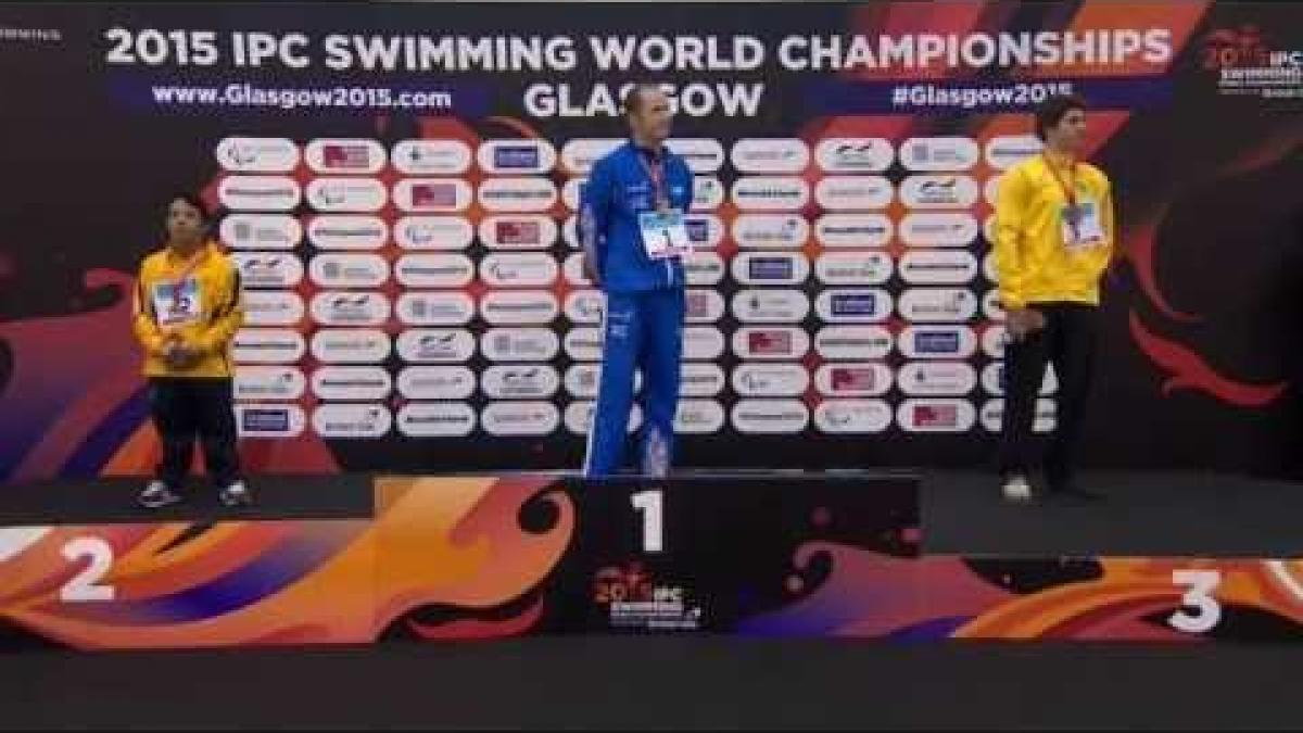 Men's 200m IM SM6 | Victory Ceremony | 2015 IPC Swimming World Championships Glasgow