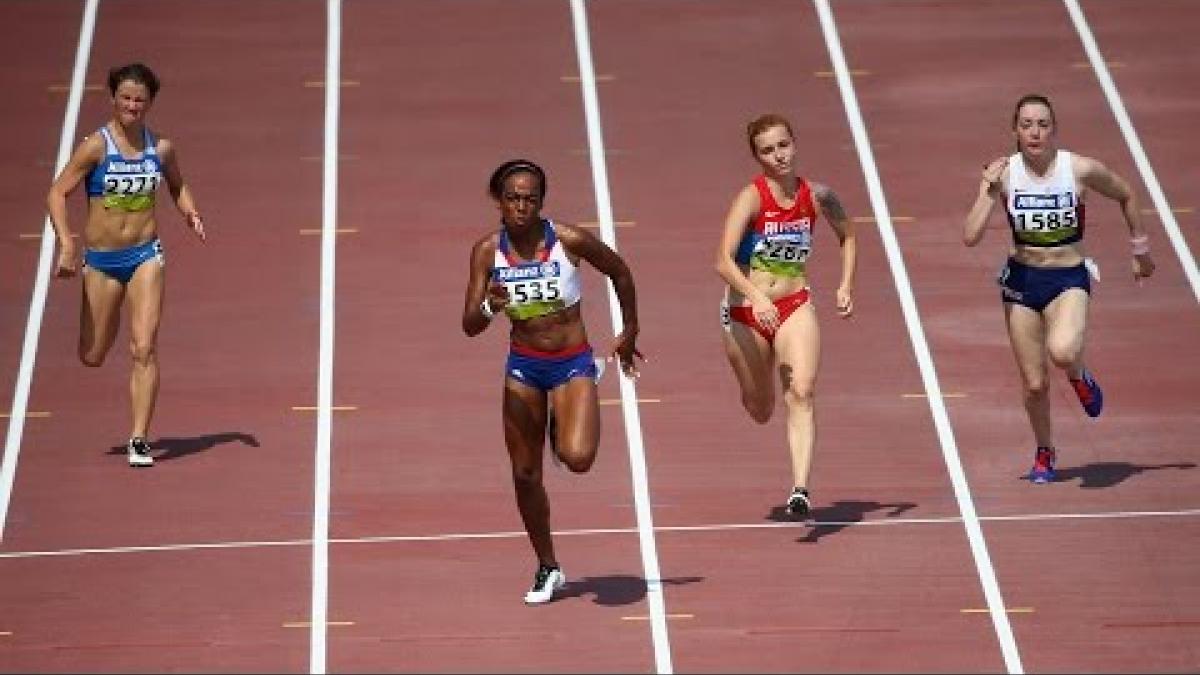 Women's 100m T37 | heat 1 |  2015 IPC Athletics World Championships Doha