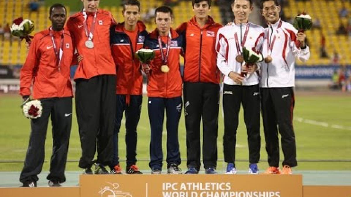 Men's 5000m T11 | Victory Ceremony |  2015 IPC Athletics World Championships Doha