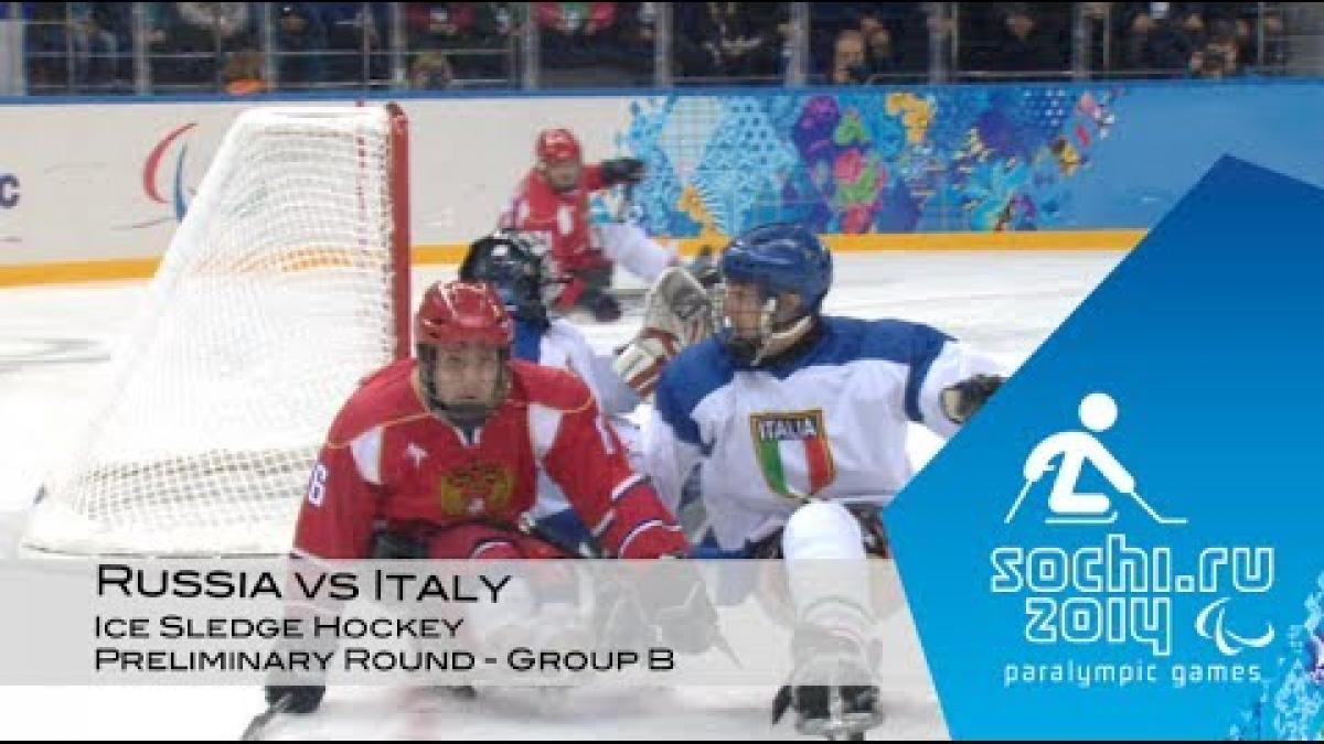 Russia vs Italy highlights | Ice sledge hockey | Sochi 2014 Paralympic Winter Games